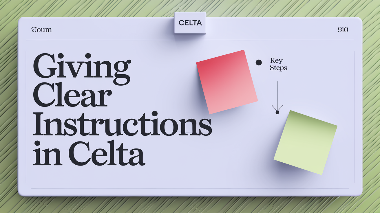 CELTA instructions